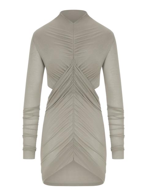 Rick Owens LONG DRAPED VISCOSE T-SHIRT WITH LONG SLEEVES