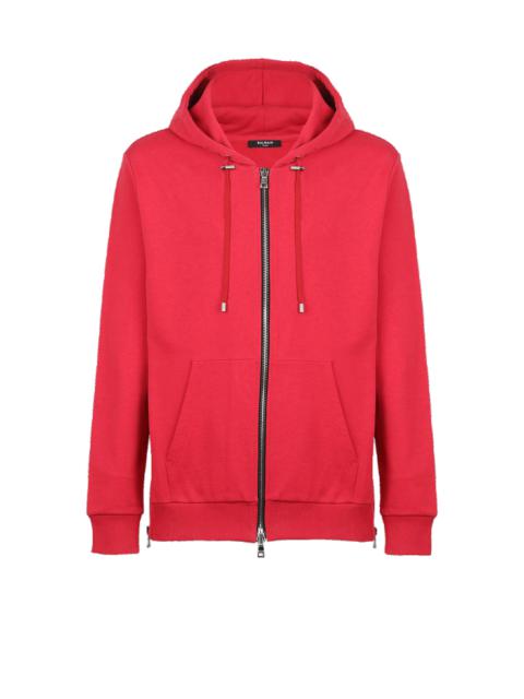 Balmain Eco-designed cotton sweatshirt with Balmain logo print