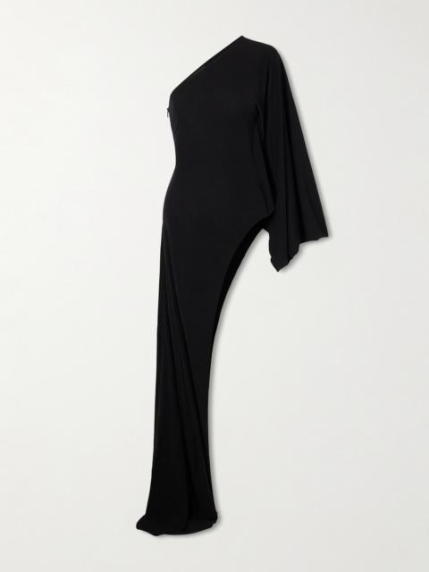 GUCCI One-sleeve Asymmetric Jersey Gown