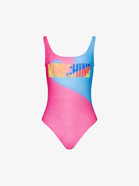Moschino PROJECTION PRINT ONE-PIECE SWIMSUIT