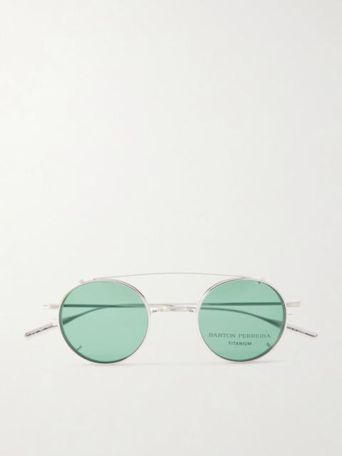 BARTON PERREIRA Imagine round-frame sunglasses Silver