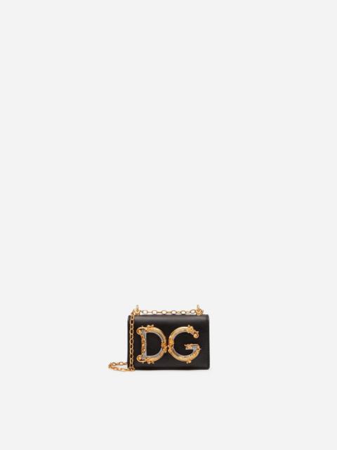Dolce & Gabbana DG Girls micro bag in plain calfskin