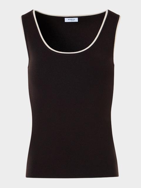 AKRIS Merino Wool Knit Tank Top