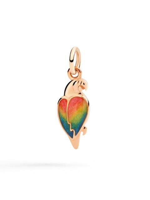 DoDo ROSE GOLD & ENAMEL PARROT CHARM