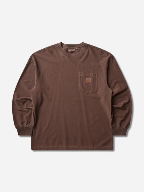 Carhartt WIP Men's Loose Pocket Longsleeve T-Shirt Tobacco (Garment Dyed)