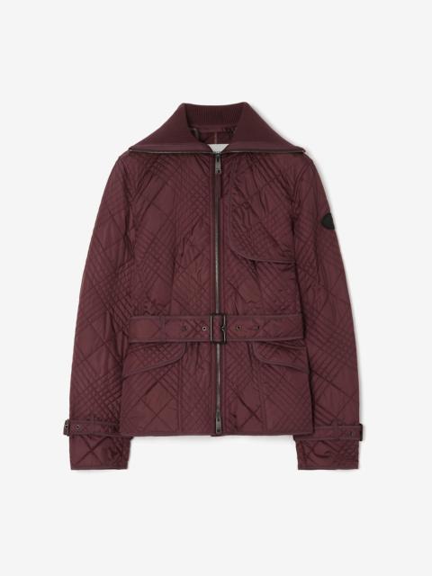 Burberry Micro Check-stitch Nylon Abbeydale Jacket