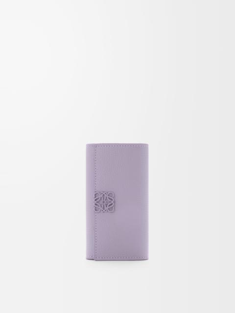 Loewe Anagram key case in pebble grained calfskin