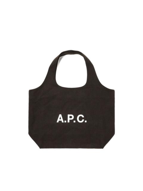 A.P.C. logo tote bag