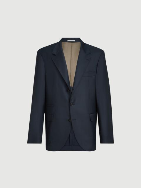 Brunello Cucinelli Super 150s virgin wool four season batavia twill blazer