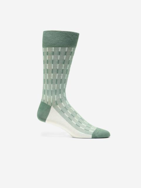 COLE HAAN Men's Mod Stripe Dress Crew Socks