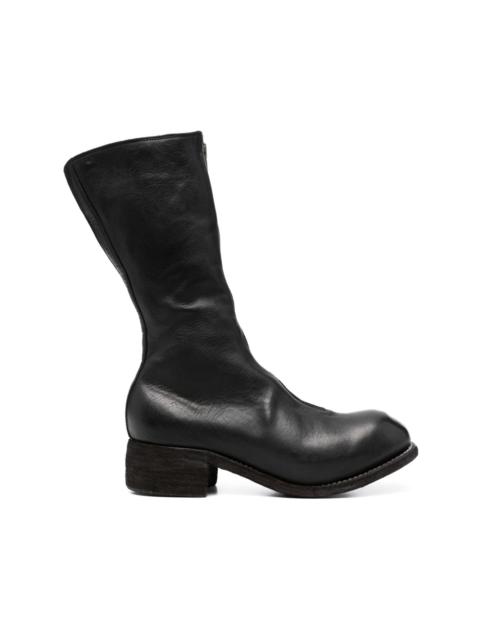 40mm zip-up knee-length boots