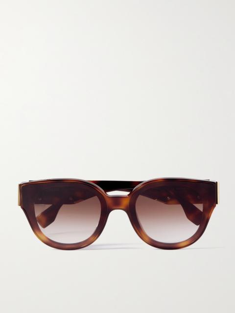 FENDI First D-frame Embellished Tortoiseshell Acetate Sunglasses
