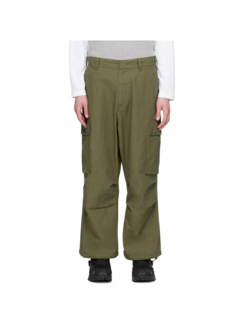 Green Wide Cargo Pants