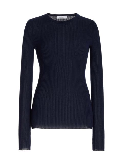 GABRIELA HEARST Browning Knit in Dark Navy Silk Cashmere