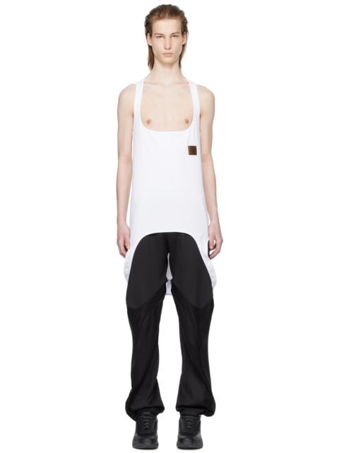 OLLY SHINDER White Upside Down Tank Top