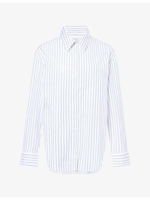 ANINE BING Scott Striped Cotton Shirt