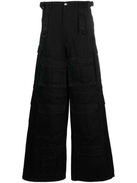 VETEMENTS detachable-legs 화물 청바지