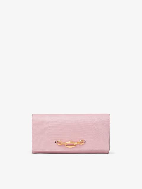 JIMMY CHOO Martina
Rose Lizard Print Wallet