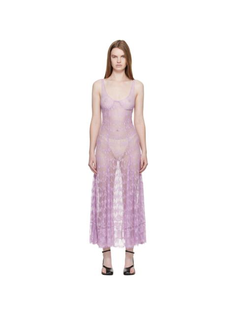Collina Strada Purple Pamela Midi Dress