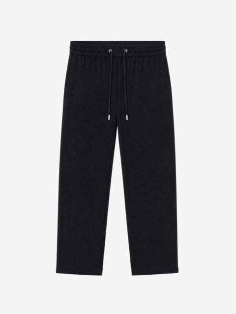 The Kooples BLACK STRAIGHT-LEG WOOL PANTS