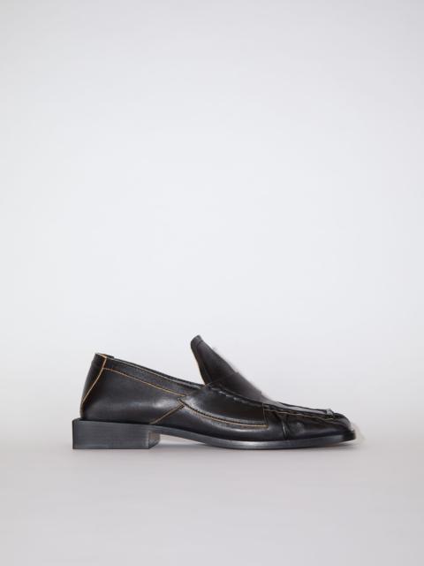 Acne Studios Square Toe Loafers - Black