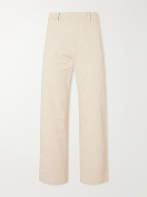 BARENA Wide-Leg Cotton-Blend Gabardine Trousers