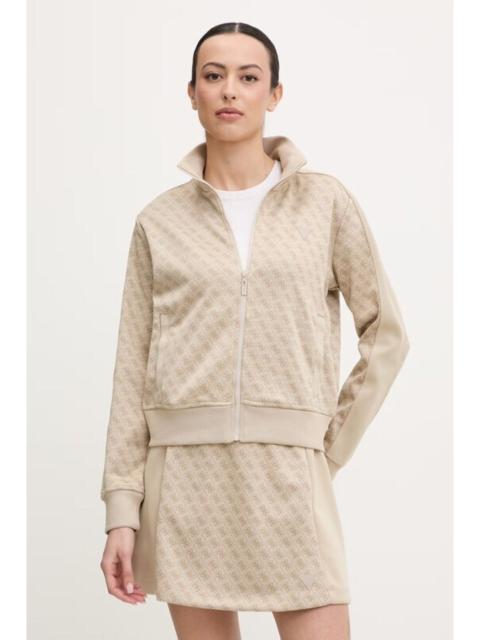 GUESS USA monogram zip-up sweatshirt