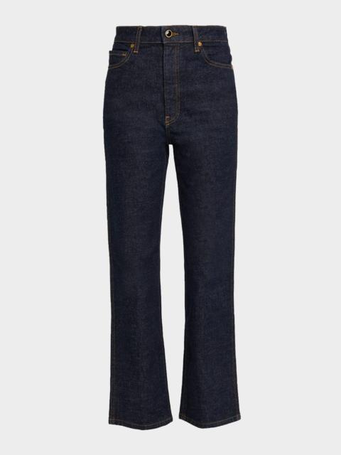 KHAITE Abigail Straight-Leg Ankle Jeans
