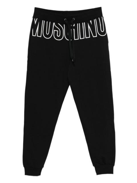 Moschino drawstring-waist logo-print pants
