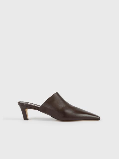 TOTEME Soft nappa mules bark