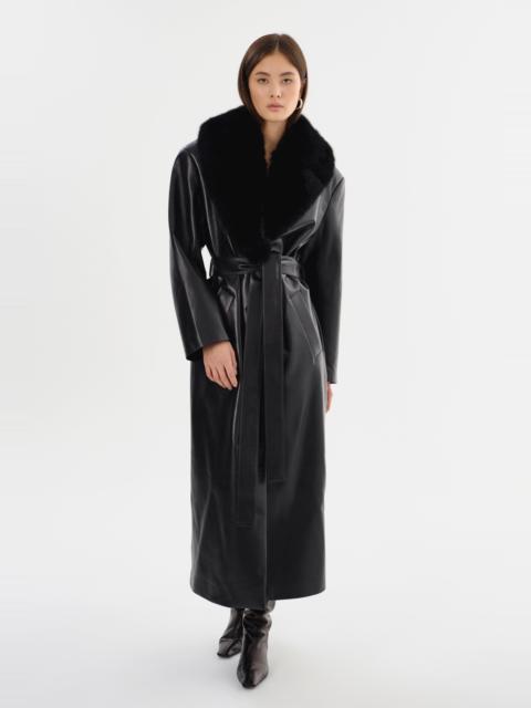 LAMARQUE SARITA | Recycled Leather Maxi Coat
