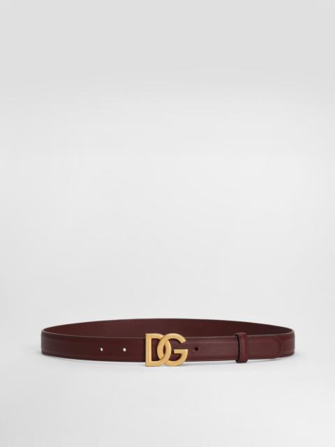 Dolce & Gabbana Calfskin belt with DG logo