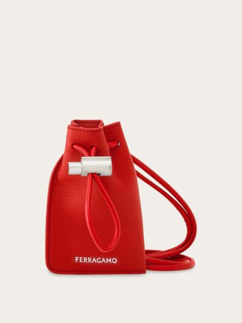 FERRAGAMO MINI DRAWSTRING BAG