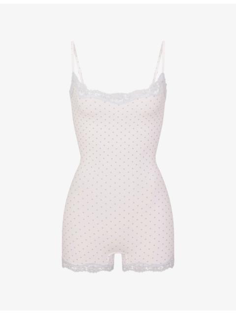 SKIMS Fits Everybody Lace Onesie