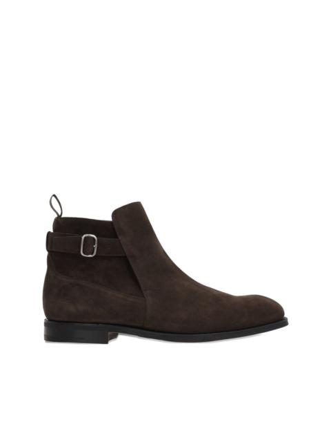 Church's buckle-strap suede boots