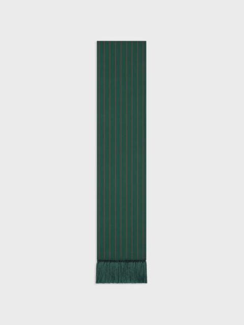 CELINE smocking scarf in silk twill