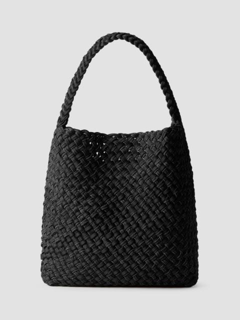 NAGHEDI Women's Nomad Medium Double Weave Denim Hobo Shoulder Bag - Jet