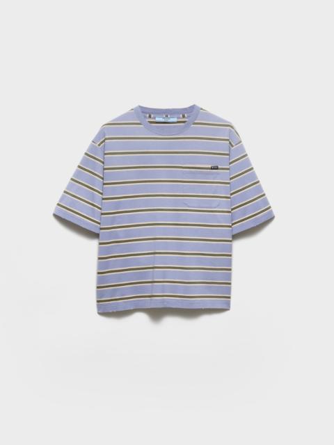 Prada Striped cotton jersey T-shirt