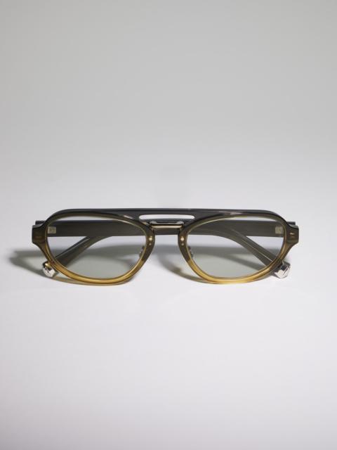 Brunello Cucinelli Intarsia Rays acetate sunglasses