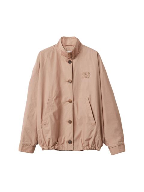 poplin blouson jacket