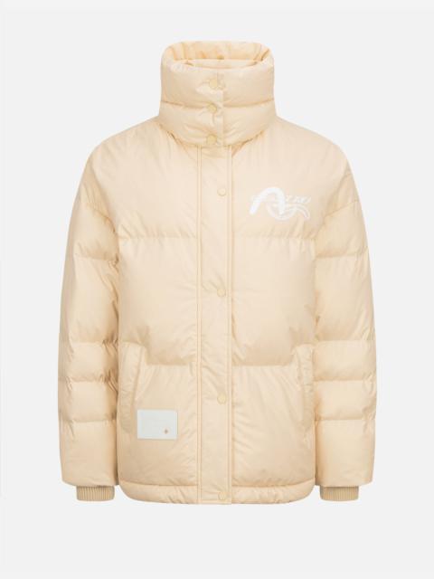 Double Collar Down Jacket with Quilted Seagull