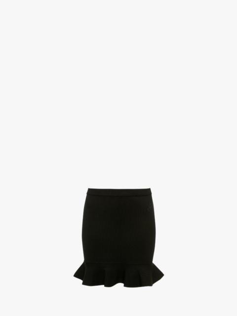 JW Anderson RUFFLED HEM MINI SKIRT