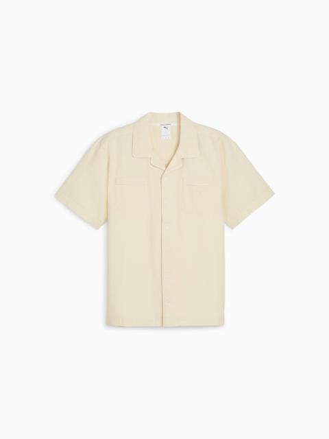 MMQ Men's Seersucker Shirt