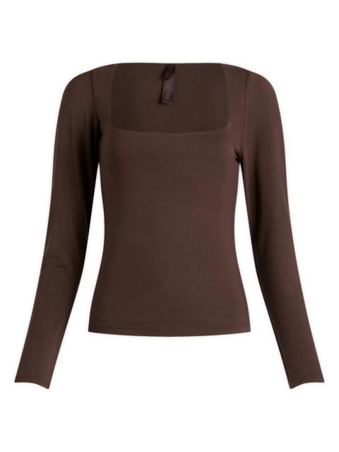 SKIMS SKIMS Smooth Layers Square Neck Long Sleeve Top