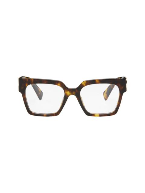 Miu Miu Brown Miu Glimpse Glasses