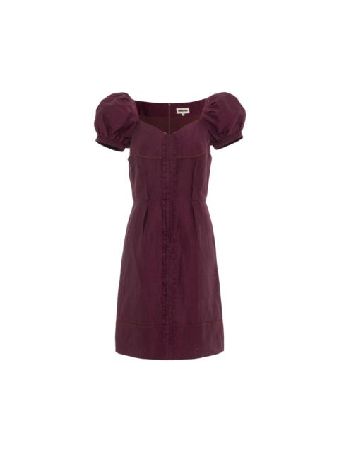 SHUSHU/TONG Puff Sleeve Midi Dress