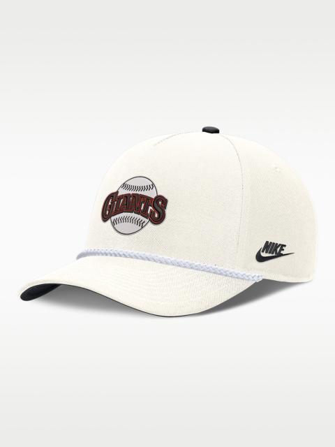 Nike San Francisco Giants 1982 Cooperstown Rise Men's Nike MLB Structured Adjustable Hat