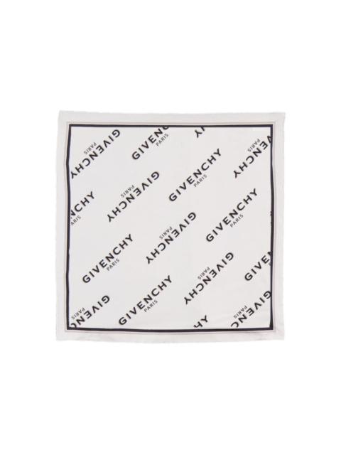 Givenchy Shadow logo-print silk scarf