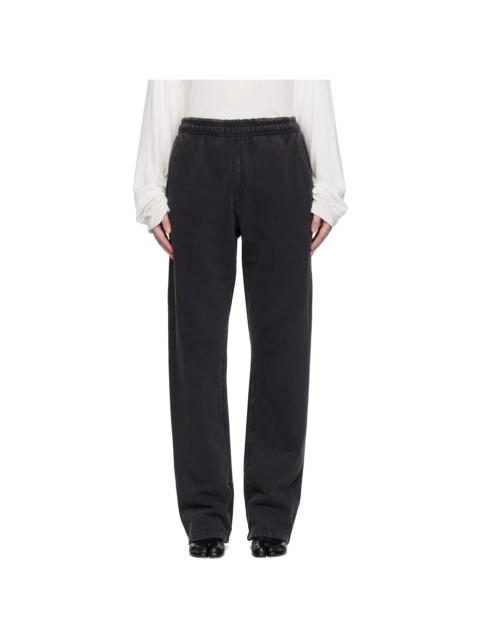 entire studios Black Straight-Leg Sweatpants