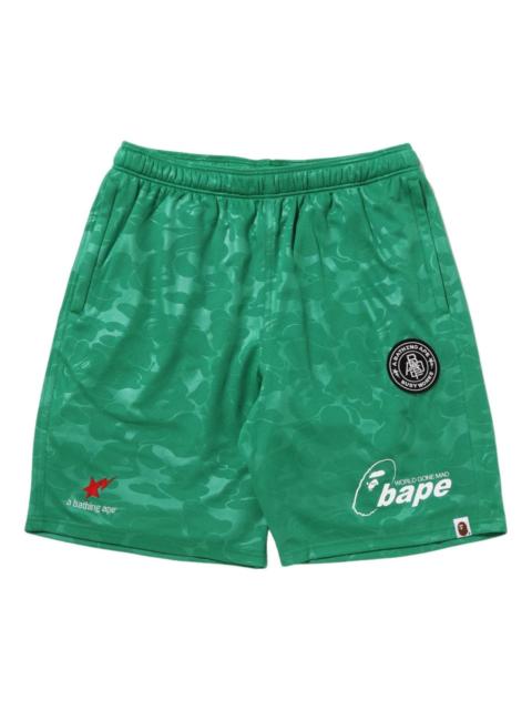 A BATHING APE® A Bathing Ape Soccer Game Shorts 'Green' 1I80-153-002-GRN